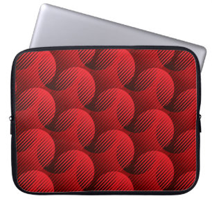 Modern shapes geometric seamless pattern laptop sleeve