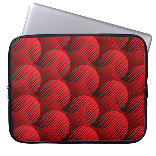 Modern shapes geometric seamless pattern laptop sleeve (Front)