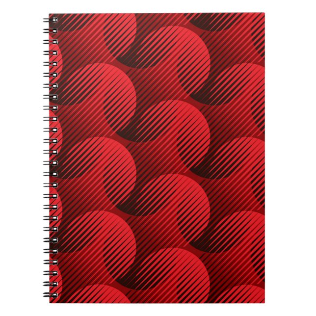 Modern shapes geometric seamless pattern notebook (Front)