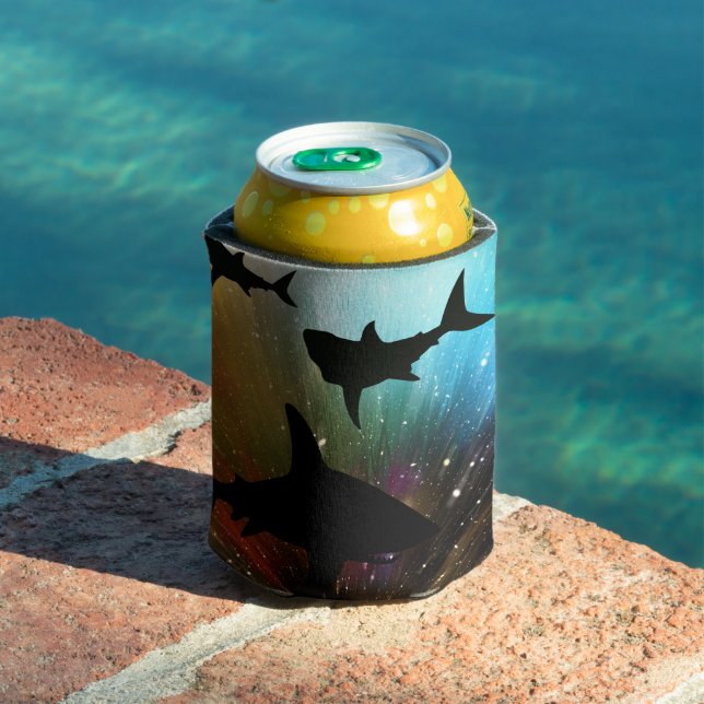 Modern shark fish jaws whale under the sea galaxy can cooler (In Situ Pool)