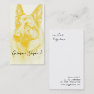Modern Shepherd Dog Business Card