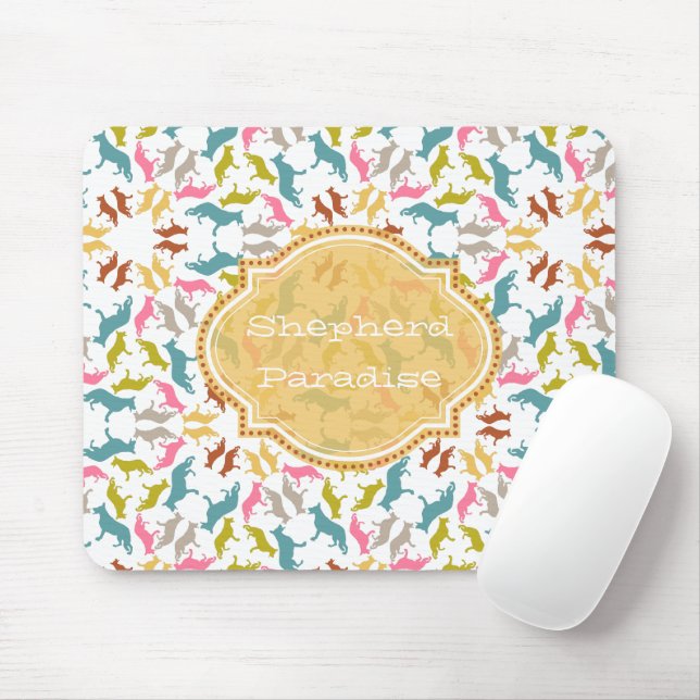 Modern Shepherd Dogs Mouse Pad (With Mouse)