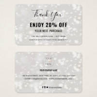 Modern Shiny Discount Coupon Card
