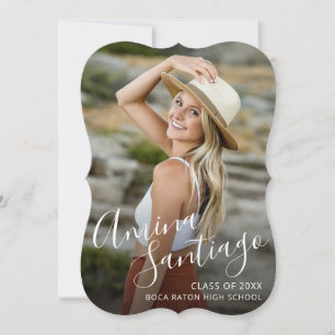 Modern Signature Graduation Announcement