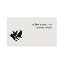 Modern Silhouette Pet Sitting Dog Cat Logo