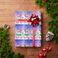 Modern Silken Windhound Wrapping Paper