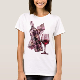 Modern Silver ABSTRACT ART Abstract Design T-Shirt