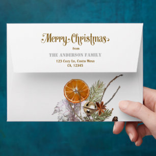 Modern Silver and Orange Envelope Pre-addressed