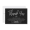 Modern Silver Foil Script Business Thank You