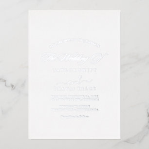  Modern Silver Foil Script   Photo Wedding 