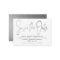 Modern Silver Foil Script Save The Date