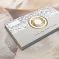 Modern Silver Glitter Camera Elegant Photography