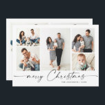 Modern Silver Lettering Christmas 7 PHOTO Greeting Holiday Card<br><div class="desc">Modern Silver Lettering Christmas PHOTO Greeting Holiday Card.
 
Surprise and bring joy to your close ones and make the celebration unforgettable.

 For further customisation,  please click the "customise further" link and use our design tool to modify this template.</div>