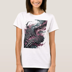 Modern Silver MIND BLOWING MAZE Slogan Tee