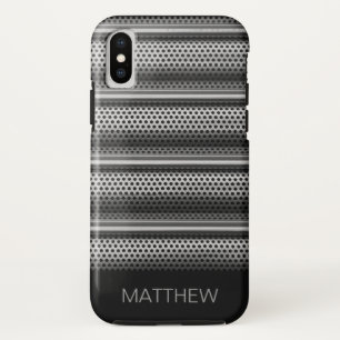 Modern Silver Monogram Case-Mate iPhone Case