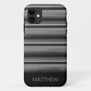 Modern Silver Monogram Case-Mate iPhone Case