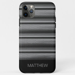 Modern Silver Monogram Case-Mate iPhone Case