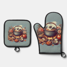 Modern Silver Oven Mitt