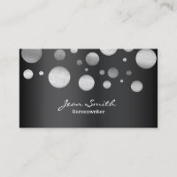 Modern Silver Polka Dots Screenwriter