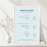 Modern Simpel, Professional, Salon, Price List Pos