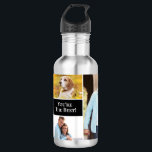 Modern Simple 4 photo collage You're the best  532 Ml Water Bottle<br><div class="desc">Celebrate someone special with this modern, simple 4-photo collage custom water bottle, featuring the heartfelt message "You're the Best." Personalise this sleek and functional water bottle with your favourite photos, making it a perfect gift for any occasion—whether it's for a birthday, or a thoughtful just because gift. The stylish design...</div>