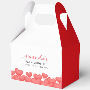 Modern Simple A Little Sweetheart Baby Shower  Favour Box