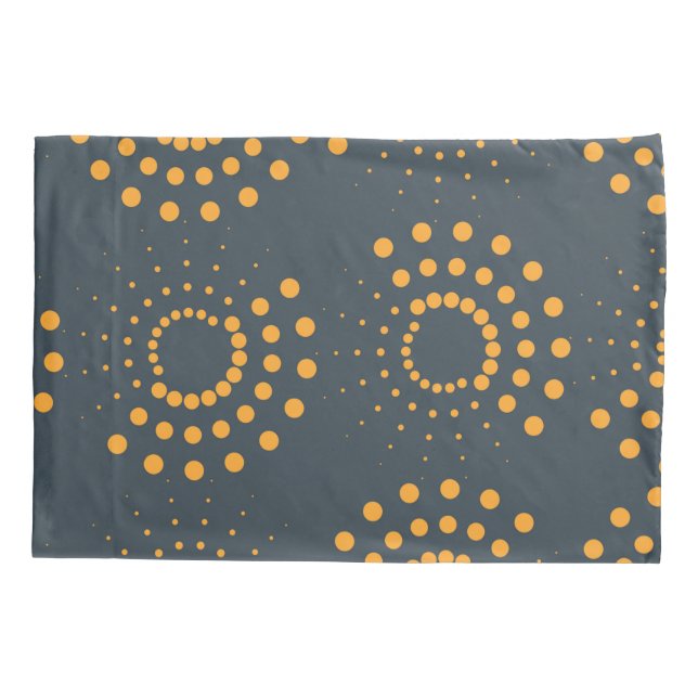 Modern, simple, abstract geometric pattern art pillowcase (Back)