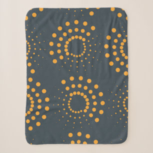 Modern, simple, abstract geometric pattern art sherpa blanket