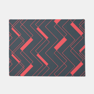 Modern, simple, abstract, vibrant, trendy pattern doormat