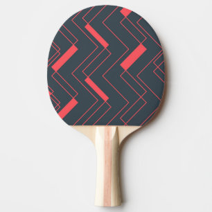 Modern, simple, abstract, vibrant, trendy pattern ping pong paddle