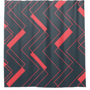 Modern, simple, abstract, vibrant, trendy pattern shower curtain