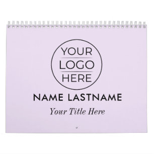 Modern Simple Add Your Logo White Calendar