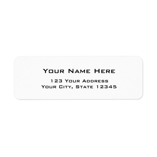 Modern simple address labels (Front)