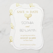 Modern Simple And Minimalist Wedding Tennis Theme