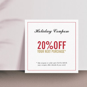 Modern Simple Beauty Salon Coupon
