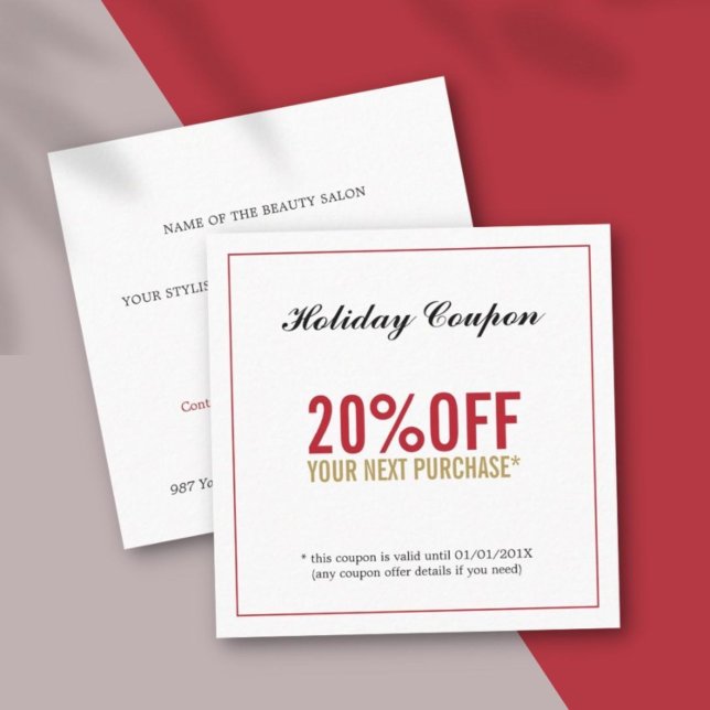 Modern Simple Beauty Salon Coupon (Creator Uploaded)