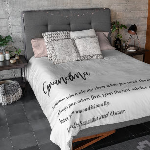 Modern Simple Best Grandma Ever Best Beauty Gift Sherpa Blanket