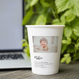 Modern Simple Best Mother Ever Best Beauty Gift Paper Cups