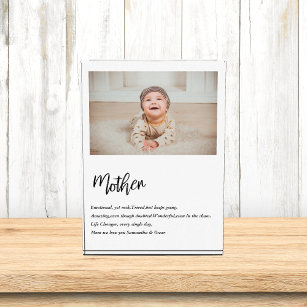 Modern Simple Best Mother Ever Best Beauty Gift Photo Block