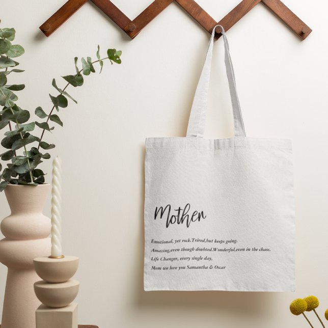 Modern Simple Best Mother Ever Best Beauty Gift Tote Bag (Creator Uploaded)