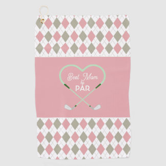 Modern Simple Best Mum by Par Golf Towel