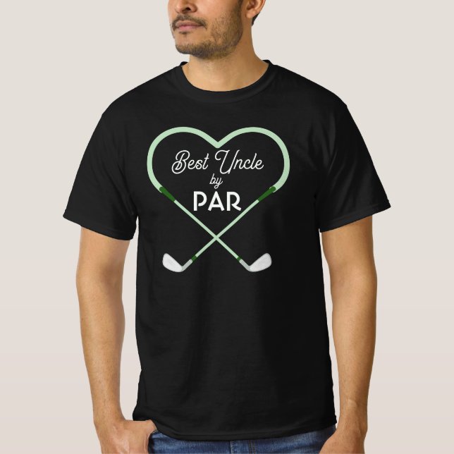 Modern Simple Best Uncle by Par Men T-Shirt (Front)