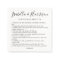 Modern Simple Black and White Fun Facts Wedding