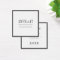 Modern simple black border business discount card