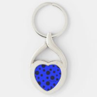 Modern Simple Black polka dot on Blue pattern