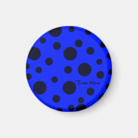 Modern Simple Black polka dot on Blue pattern