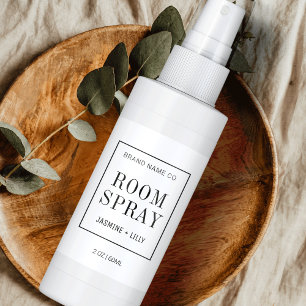 Modern Simple Black White Room Spray Bottle