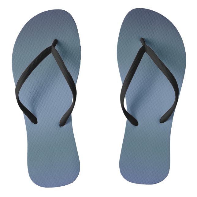 Modern Simple Blue navy Gradient Colour Jandals (Footbed)