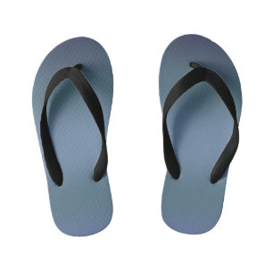 Modern Simple Blue navy Gradient Colour Kid's Jandals