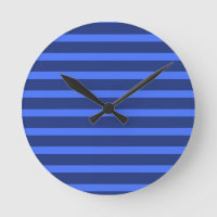 Modern Simple blue Navy Two Tone Stripe name
